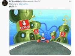 Meme Kocak Mixue Ada di Mana-mana, Bikin Ngakak!