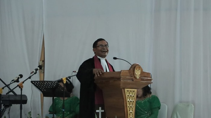 Pemerintah Kabupaten Dairi merayakan natal oikumene bersama masyarakat Rabu (28/12) di GOR Sidikalang.