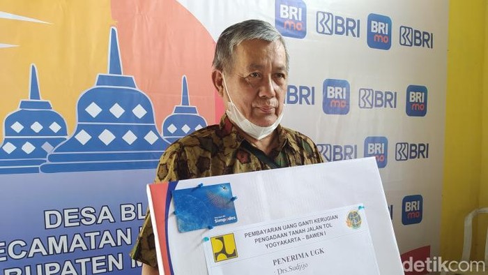 Penerima UGR Tol Jogja-Bawen Rp 11,3 juta di Magelang. Foto diambil Rabu (28/12/2022).