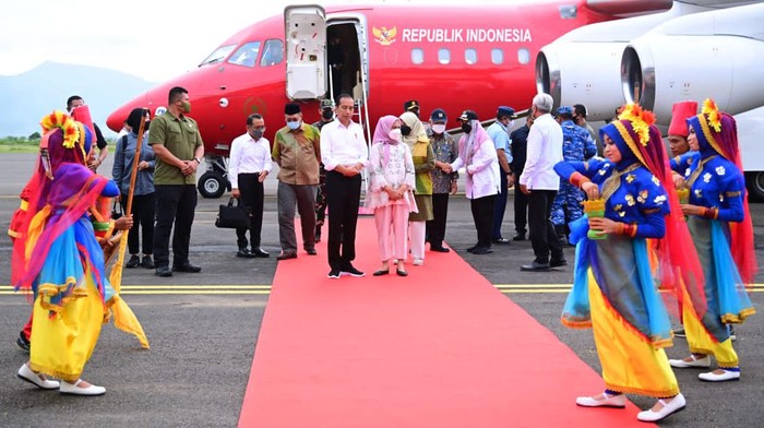 Presiden Jokowi kunjungan ke Bima, NTB pada Rabu (28/12/2022).