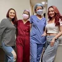 Pelantun lagu ‘Lagi Cantik’ ini membagikan proses penurunan berat badannya di Instagram. Sebelum program, bobotnya mencapai 65 kg. Foto: Instagram/@sitibadriahh