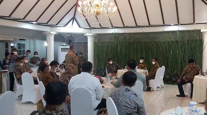 Suasana pertemuan Maruf dengan Forum Pemred (Dwi-detikcom)