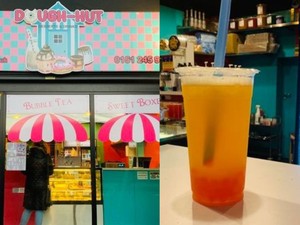 Sukses! Kantor Taksi Berubah Jadi Kafe Dessert dan Boba yang Ramai Antrean