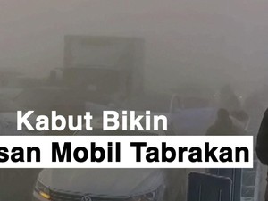 Penampakan Ratusan Mobil Tabrakan Beruntun di China Gegara Kabut