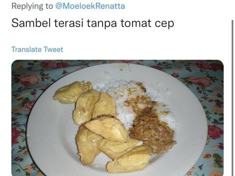 Chef Renatta Moeloek doyan makan tempe goreng pakai sambal terasi mentah