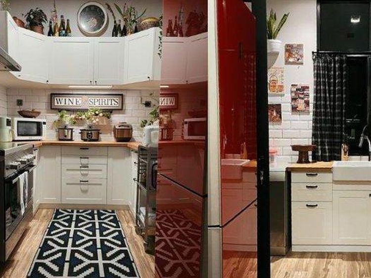 Tampilan Dapur Rina Nose yang Cantik Dihiasi Tanaman Hijau