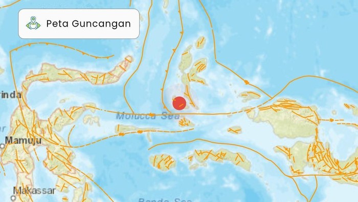 Gempa di Melonguane, Talaud, Sulut M 5,9.
