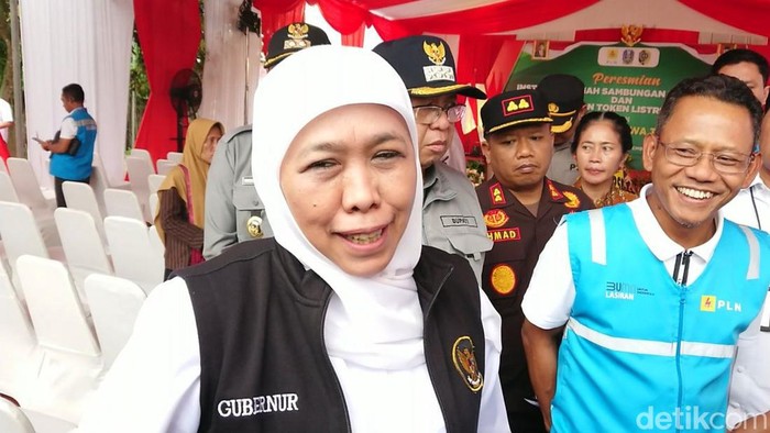 Gubernur Jatim Khofifah Indar Parawansa saat melakukan kunjungan kerja di Tulungagung