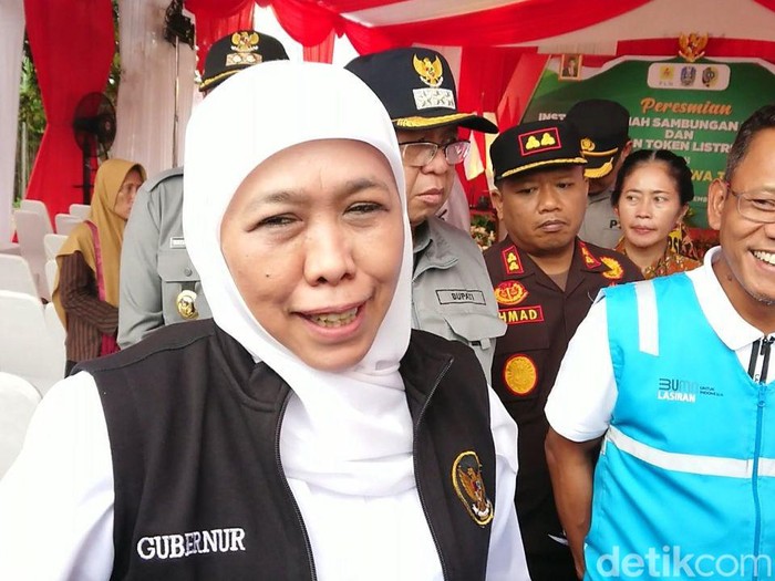 Gubernur Jatim Khofifah Indar Parawansa saat melakukan kunjungan kerja di Tulungagung