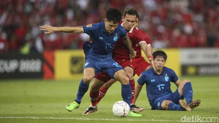 Indonesia vs Thailand di Piala AFF 2022.