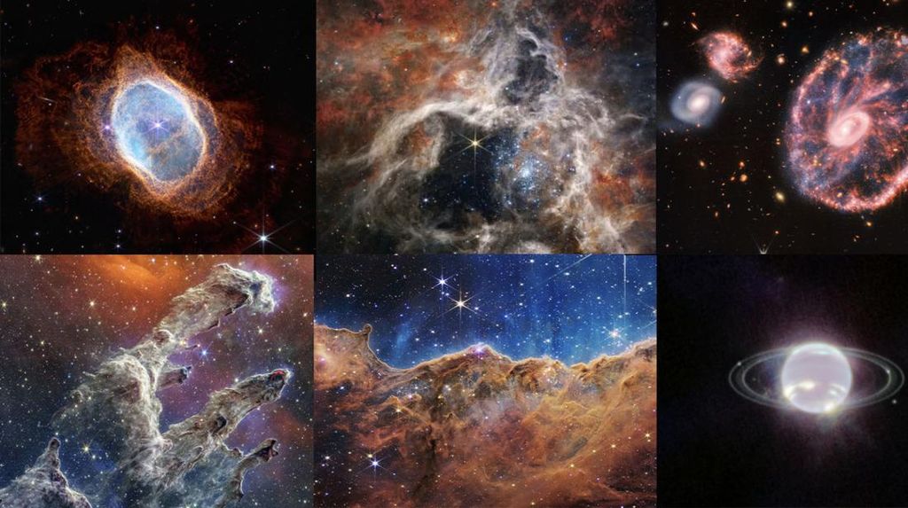 10 Foto Jepretan Teleskop Luar Angkasa James Web di 2022, Bikin Takjub!
