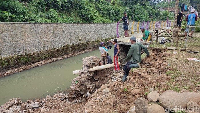 Joging Track Cileueur River Walk Ciamis yang Ambruk Diperbaiki, Ini Penyebabnya