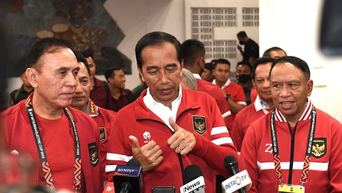 Jokowi Tonton Timnas Indonesia Vs Thailand