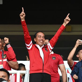 Jokowi Tonton Timnas Indonesia Vs Thailand