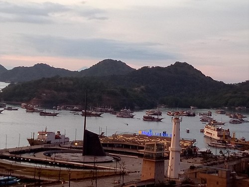 Kapal-kapal wisata di Labuan Bajo yang biasa mengangkut wisatawan ke TN Komodo.