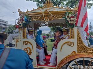 Lepas Jabatan KSAL, Panglima Yudo Tinggalkan Mabes AL Pakai Kereta Kencana