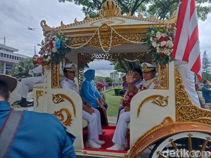 Lepas Jabatan KSAL, Panglima Yudo Tinggalkan Mabes AL Pakai Kereta Kencana