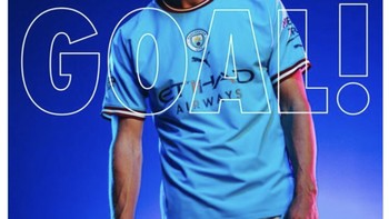 Gol demi gol dicetak Erling Haaland dengan mudah di Liga Inggris. Padahal ini adalah musim pertamanya berseragam Man City. Foto: Twitter