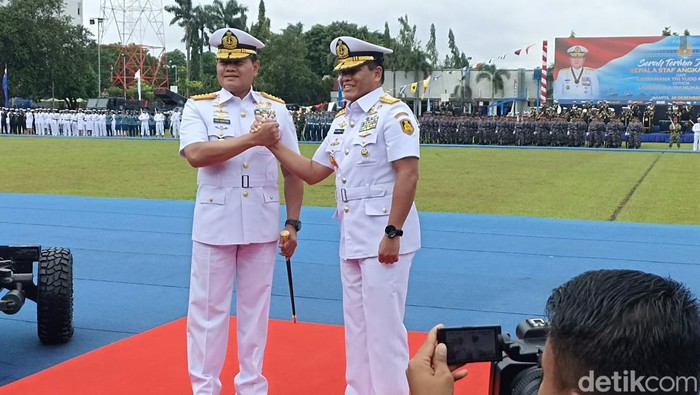 Panglima TNI Laksamana Yudo Margono dan KSAL Laksamana Muhammad Ali. (Wildan Noviansah/detikcom)