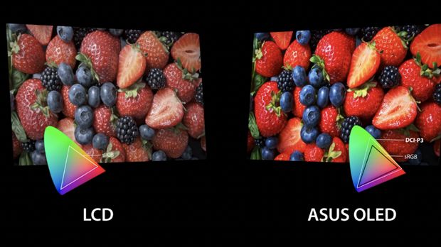 Perbedaan kualitas layar LCD dan ASUS OLED