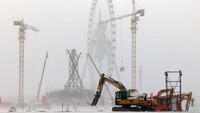 Festival Es dan Salju Harbin tahun ini meliputi area seluas 810.000 meter persegi.  
