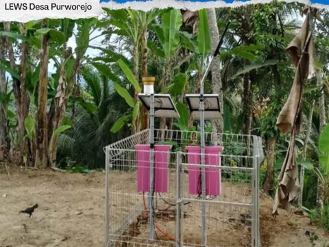 pvmbg pasang 3 alat lews di 3 desa pacitan
