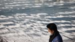 Potret Sungai Han Korea Selatan yang Membeku