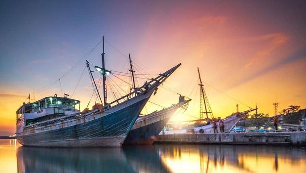 Sunset di Pelabuhan Paotere