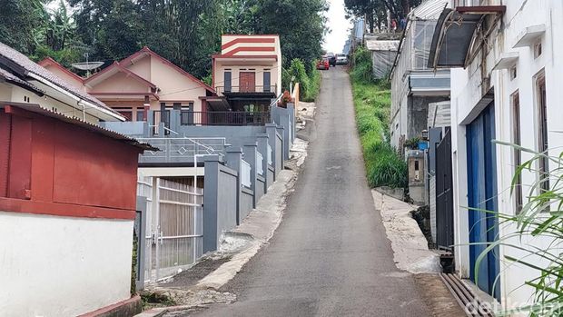 Tanjakan Spongebob di Lembang, Kabupaten Bandung Barat