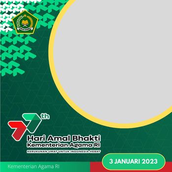Twibbon Hari Amal Bhakti Kemenag 2023