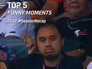 5 Momen Kocak MotoGP 2022, Ada Jogetan Fans Quartararo di Tribun Mandalika