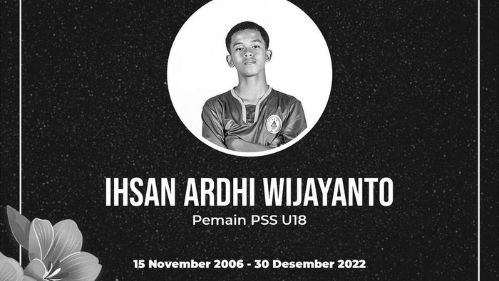 Kabar duka dari PSS Sleman yang diunggah di akun IG @psssleman, Jumat (30/12/2022).