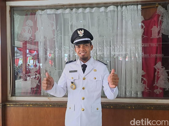 Kepala Desa Karangtengah Kecamatan Karangtengah Wonogiri, Agus Mustakin, Jumat (30/12/2022).