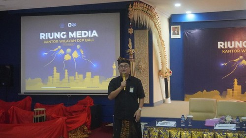 Kepala Kanwil DJP Bali, Anggrah Warsono pada Kamis (29/12/2022) di Denpasar, Bali.