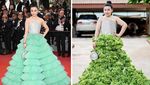 Kocak! Tiru Selebriti, Wanita Ini Manfaatkan Makanan Jadi Pakaiannya