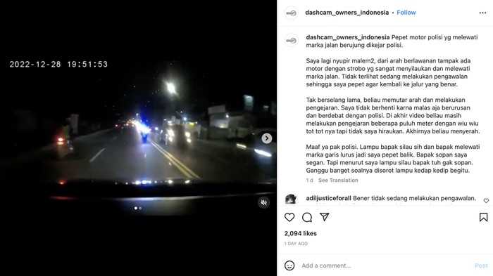 Mobil pepet motor petugas kepolisian
