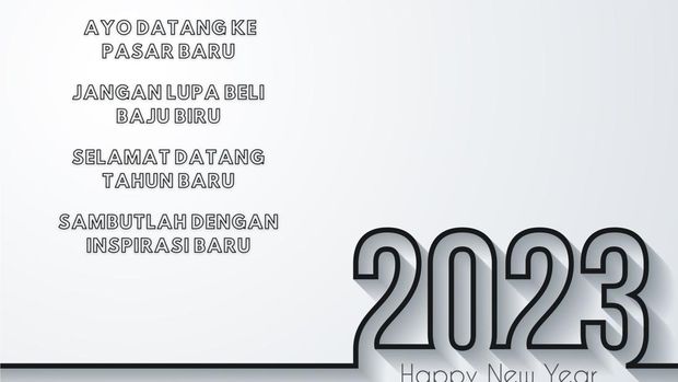 Pantun Tahun Baru 2023