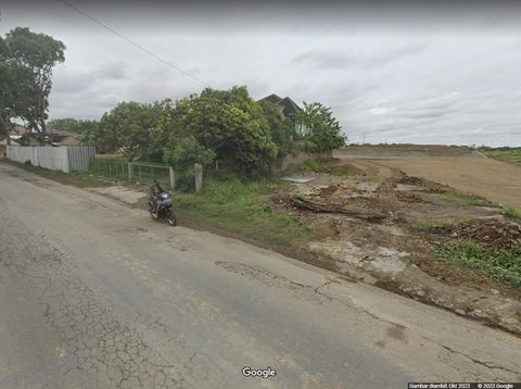 Penampakan area sekitar rumah bertingkat penolak UGR Rp 3,5 miliar di tepi Jalan Klaten-Boyolali, Desa Kahuman, Ngawen, Klaten, pada Oktober 2022 atau setelah masuk proyek tol Jogja-Solo. Diakses detikJateng dari Google Maps pada Jumat (30/12/2022).