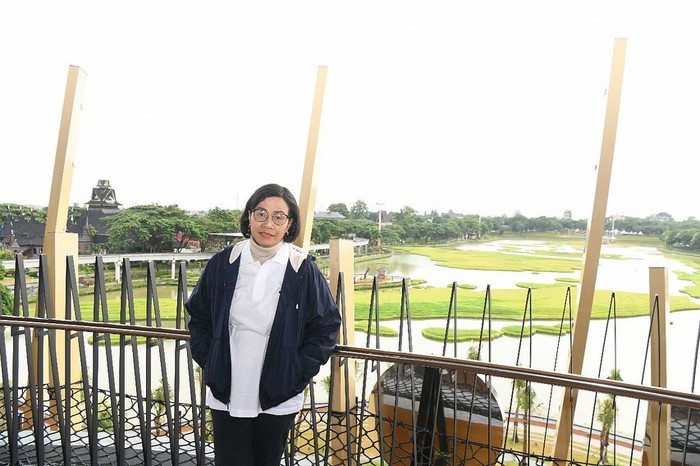 Sri Mulyani di TMII