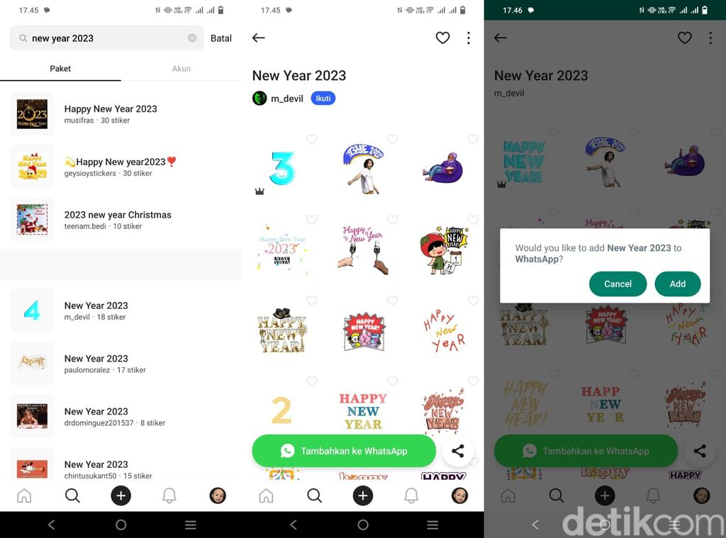Stiker Tahun Baru 2023 WhatsApp