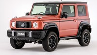 Last but not least adalah Jimny Little G Advance yang dicat oranye. Perawakan tak seperti dua versi sebelumnya. Grille Jimny Little G Advance bergaya Panamericana membuatnya tampak seperti G-Class generasi terbaru. Foto: Dok. DAMD