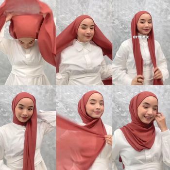 Tutorial hijab yang paling hits di 2022.