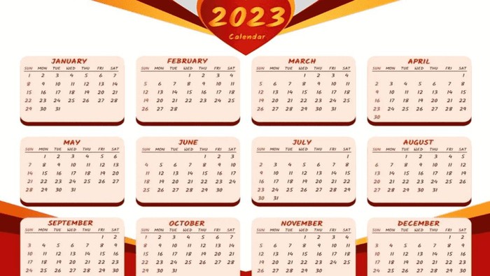 Twibbon Kalender 2023