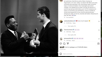 Belasungkawa terdalam saya untuk seluruh Brasil, dan khususnya kepada keluarga Tuan Edson Arantes do Nascimento. Sekadar selamat tinggal kepada Raja Pelé yang abadi tidak akan pernah cukup untuk mengungkapkan rasa sakit yang saat ini menyelimuti seluruh dunia sepakbola. Inspirasi bagi jutaan orang, referensi sejak dulu, hari ini, dan selamanya. Kasih sayang yang selalu dia tunjukkan pada saya berbalas di setiap momen yang kami bagikan, bahkan dari kejauhan. Dia tidak akan pernah dilupakan dan ingatannya akan hidup selamanya di setiap kita para pecinta sepakbola. Beristirahatlah dengan tenang, Raja Pele, tulis Cristiano Ronaldo. Foto: screenshot/detikINET