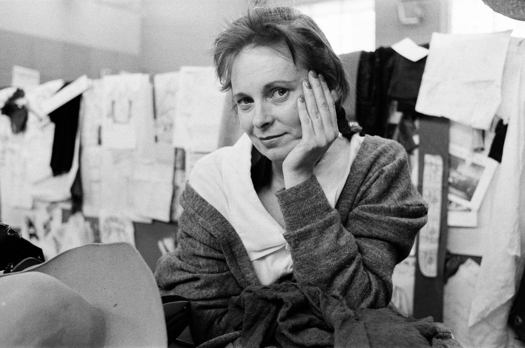 British fashion designer Vivienne Westwood, 28th April 1983. (Photo by Andy Hosie/Daily Mirror/MirrorpixGetty Images)