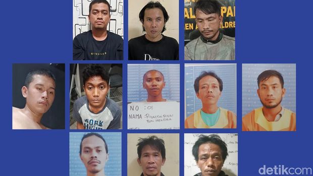 Sebanyak 11 tahanan Polresta Balikpapan, Kalimantan Timur (Kaltim) berhasil kabur dari sel usai menggergaji teralis pentilasi lalu turun menggunakan sarung yang diikat.