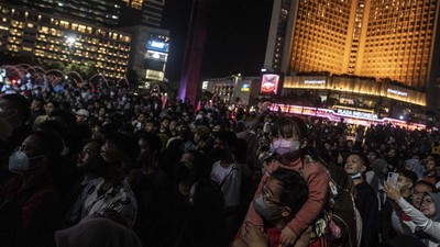 Potret Car Free Night di Ibu Kota