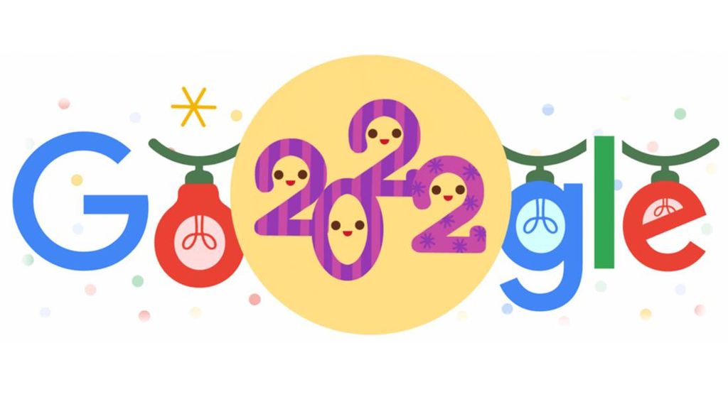 Google Doodle Sambut Malam Tahun Baru 2023