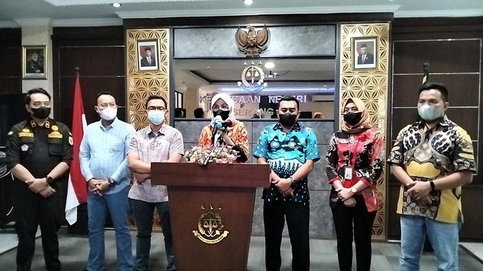 Konferensi pers terkait pelaporan Dito Mahendra (Bahtiar-detikcom)