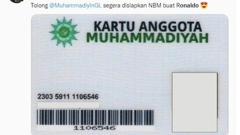 Dibuatkan kartu anggota Muhammadiyah. Foto: Twitter